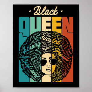 Black Queen - Schwarzer Geschichtsmonat und Stolz- Poster