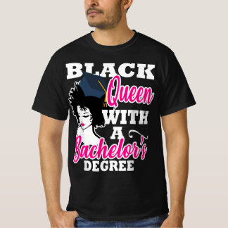 Black Queen Uni-Abschluss Bachelors Degree Af T-Shirt