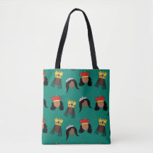 Black Queens Shopping Bag Tasche