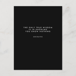 Black Quote Postcards Personalisierte Geschenke fü Postkarte