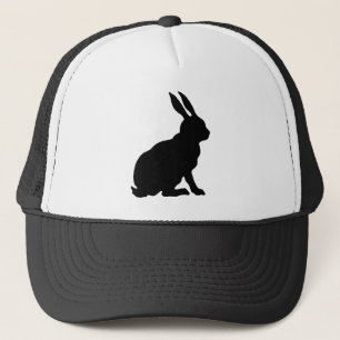 Black Rabbit Silhouette Truckerkappe