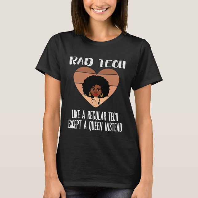 Black Radiology Technologist Rad Tech Week Radiolo T-Shirt (Vorderseite)