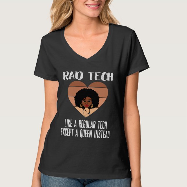 Black Radiology Technologist Rad Tech Week Radiolo T-Shirt (Vorderseite)