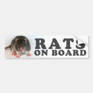 (Black) Ratten man board Autoaufkleber