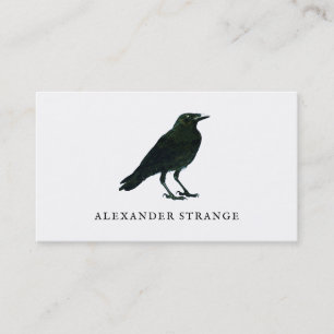 Black Raven Business Card Visitenkarte