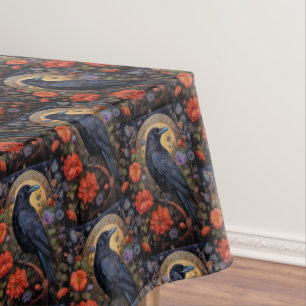 Black Raven Dark Gothic Muster Tischdecke