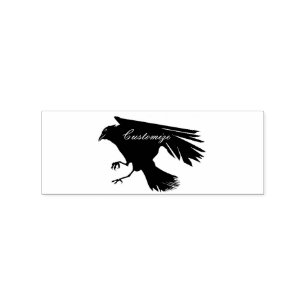 Black Raven Flying Thunder_Cove Gummistempel
