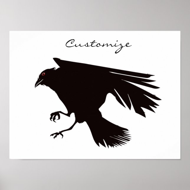 Black Raven Flying Thunder_Cove Poster (Vorne)