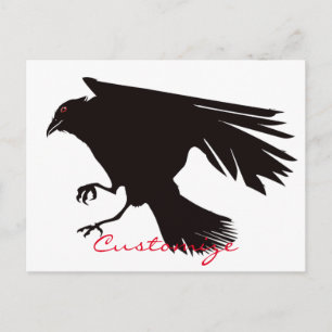Black Raven Flying Thunder_Cove Postkarte