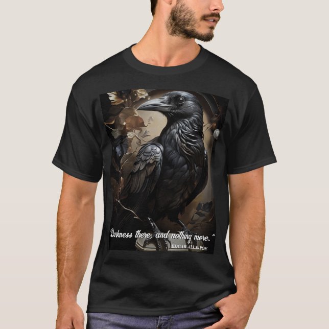 Black Raven Halloween T-Shirt (Vorderseite)