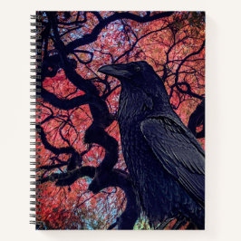 Black Raven und Gnarly Japanese Maple Tree Notizbuch