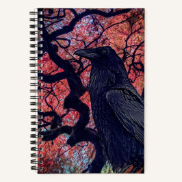 Black Raven und Gnarly Japanese Maple Tree Notizbuch