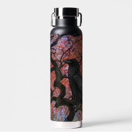 Black Raven und Gnarly Japanese Maple Tree Trinkflasche
