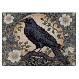 Black Raven William Morris Inspiriert Schneidebrett