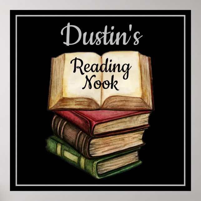 Black Reading Nook Poster (Vorne)