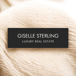 Black Real Estate Luxury Namensschild