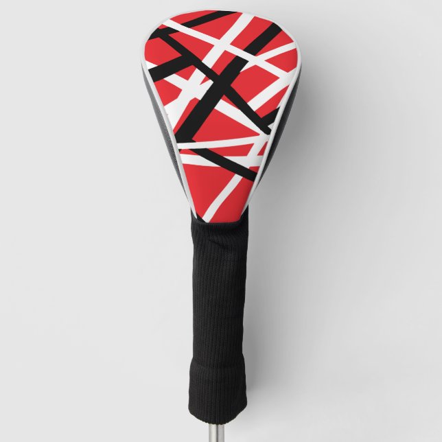 Black, Red, and White Graphic  Golf Headcover (Vorderseite)