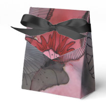 Black Red Berry Favor Box