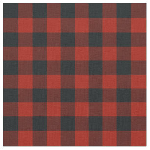 Black & Red Buffalo Checkered Kariert Rustikal Stoff