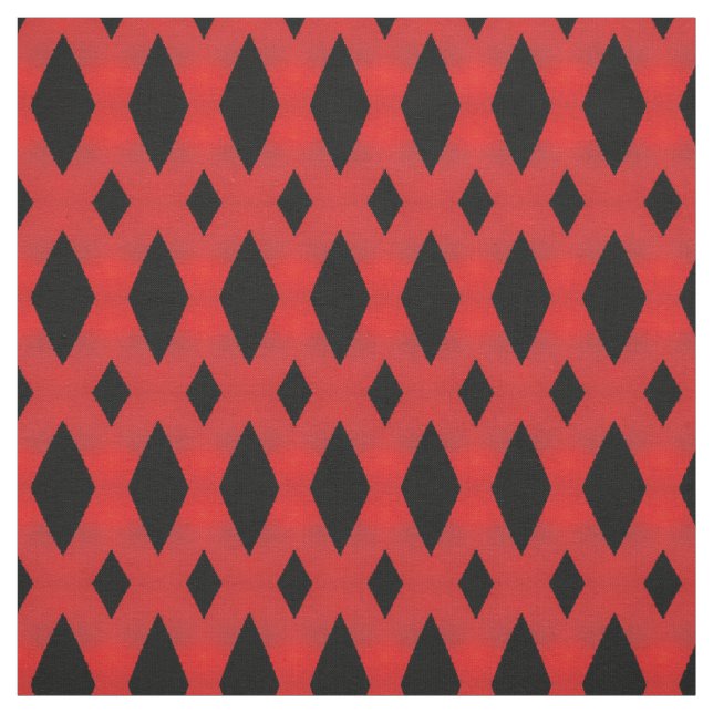 Black & Red Diamonds Stoff (Muster)