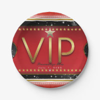 Black Red Gold & Silver Glam VIP Ticket Party