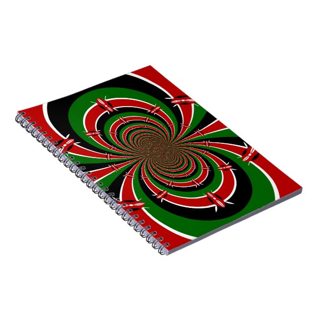 Black Red Green Kenya Hakuna Matata Notizblock (Rechte Seite)