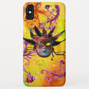 BLACK RED JESTER MASK Masquerade Gelb Lila Case-Mate iPhone Hülle
