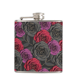 BLACK RED LILA HALLOWEEN ROSE FLACHMANN