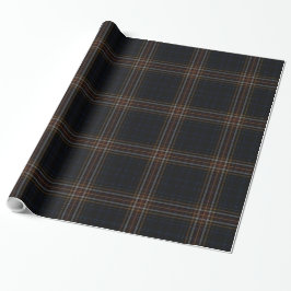Black Red Tartan Kariert Geschenkpapier
