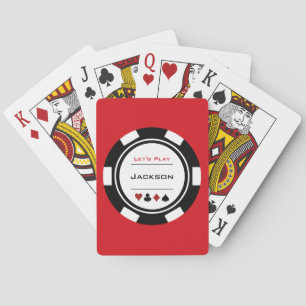 Black Red White Casino Poker Spielkarten