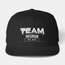 Black Retro Minimal Sports Family Custom Team Name