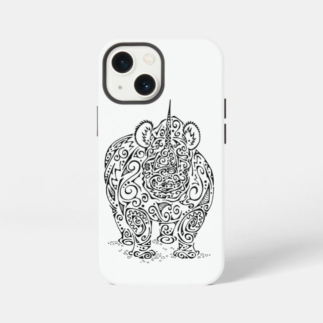 Black Rhino Design iPhone Hülle (Rückseite)