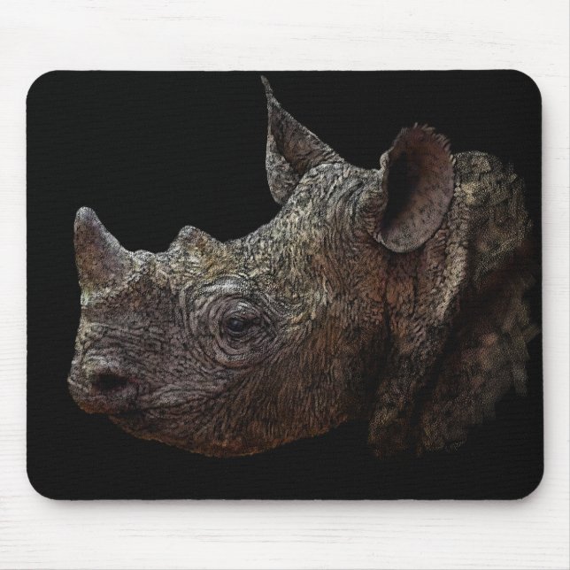 Black Rhino Mousepad (Vorne)