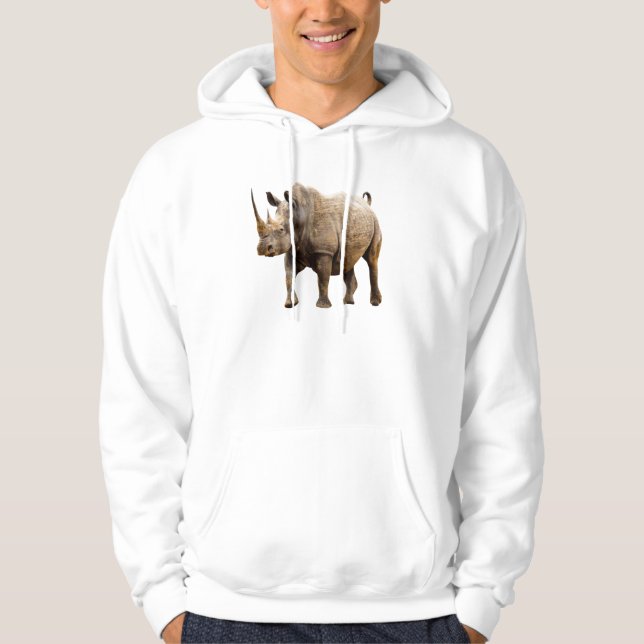 Black Rhino Pullover Kapuzenpullover (Vorderseite)