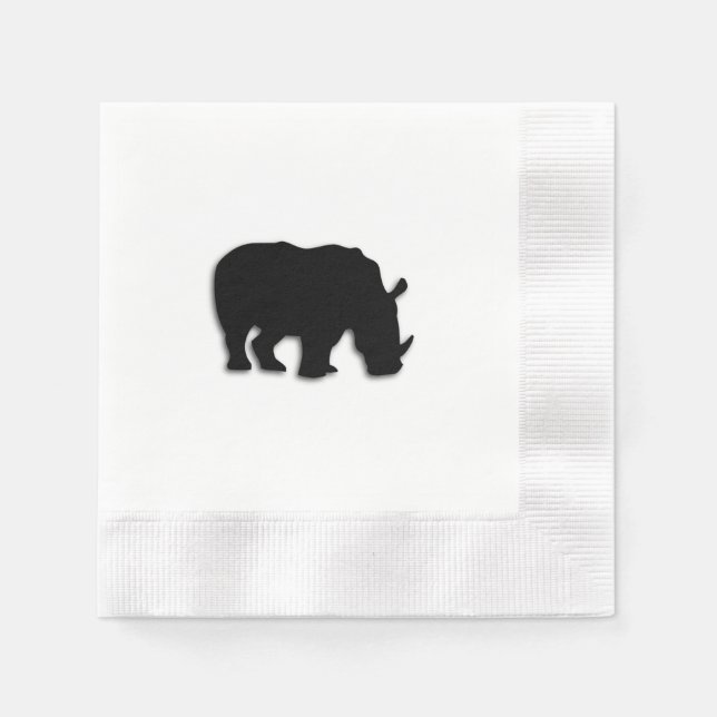Black Rhino Serviette (Vorderseite)