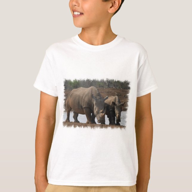 Black Rhinos Children's Sweatshirt T-Shirt (Vorderseite)