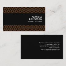 Black Rhombus Pattern Schwarzes Bar
