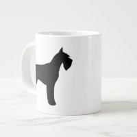 Black Riant Schnauzer Dog Silhouetten