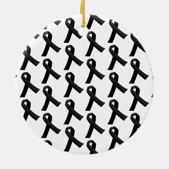 Black Ribbons Keramikornament (Hinten)