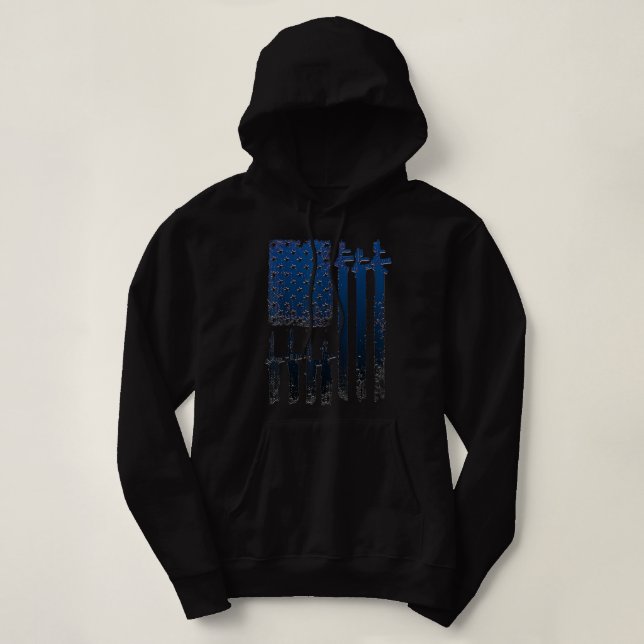 Black Rifffee für Männer und Frauen Hoodie (Design vorne)