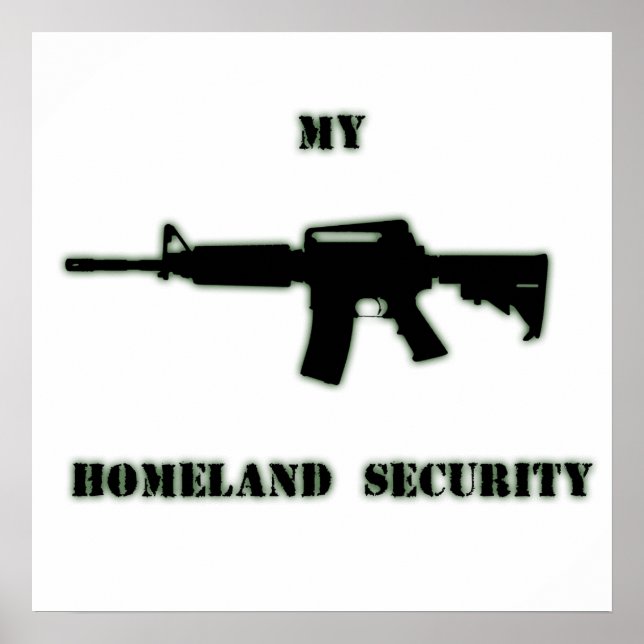 Black Rifle AR-15 von Phils Art Online Poster (Vorne)