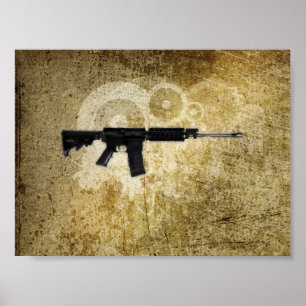 Black Rifle AR-15 von Phils Art Online Poster