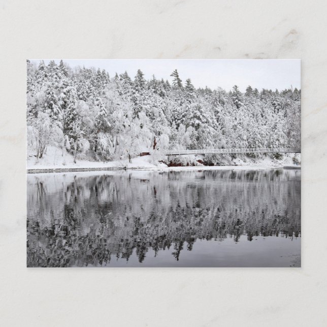 Black River Harbour Bridge, Michigan Postkarte (Vorderseite)