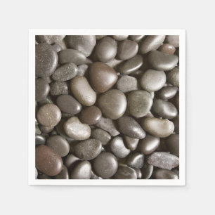 Black River Rock Nature Zen Pebble Serviette