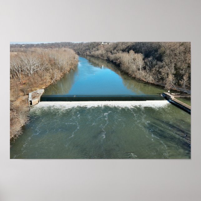 Black Rock Dam Schuylkill River Poster (Vorne)