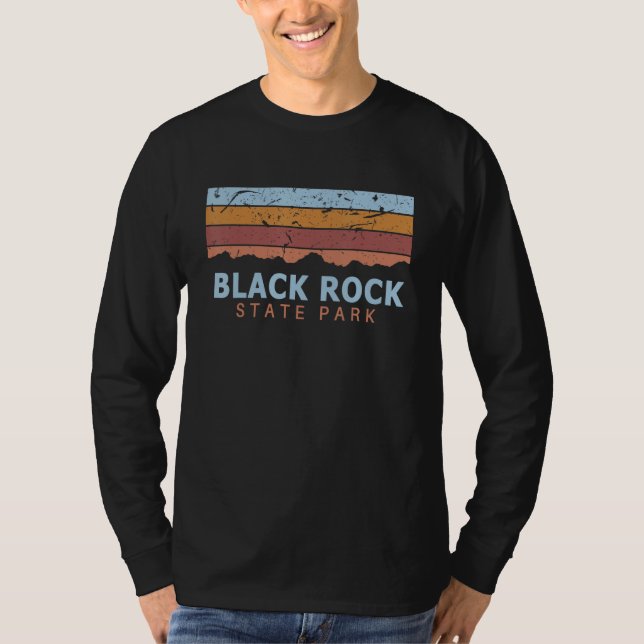 Black Rock State Park Connecticut Retro Cool T-Shirt (Vorderseite)
