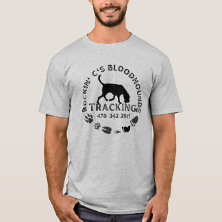 Black Rockin C Bloodhound Grau T - Shirt