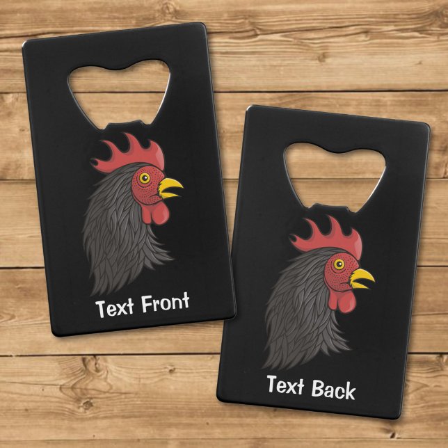 Black Rooster Geldbeutel Flaschenöffner (Von Creator hochgeladen)