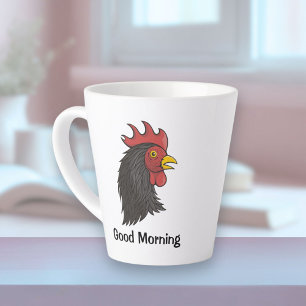 Black Rooster Milchtasse