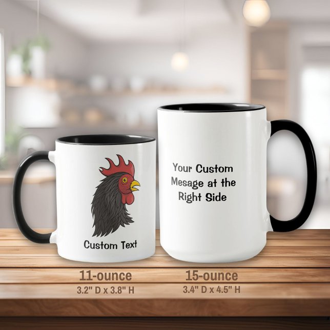 Black Rooster Tasse (Von Creator hochgeladen)